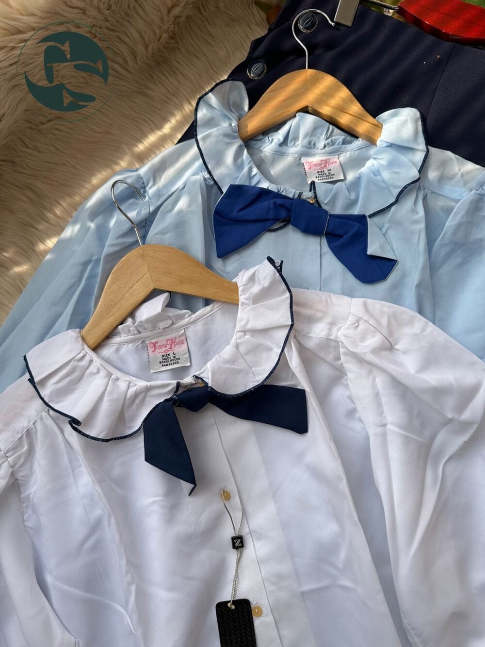 Korean Sweet Bowtie Shirt