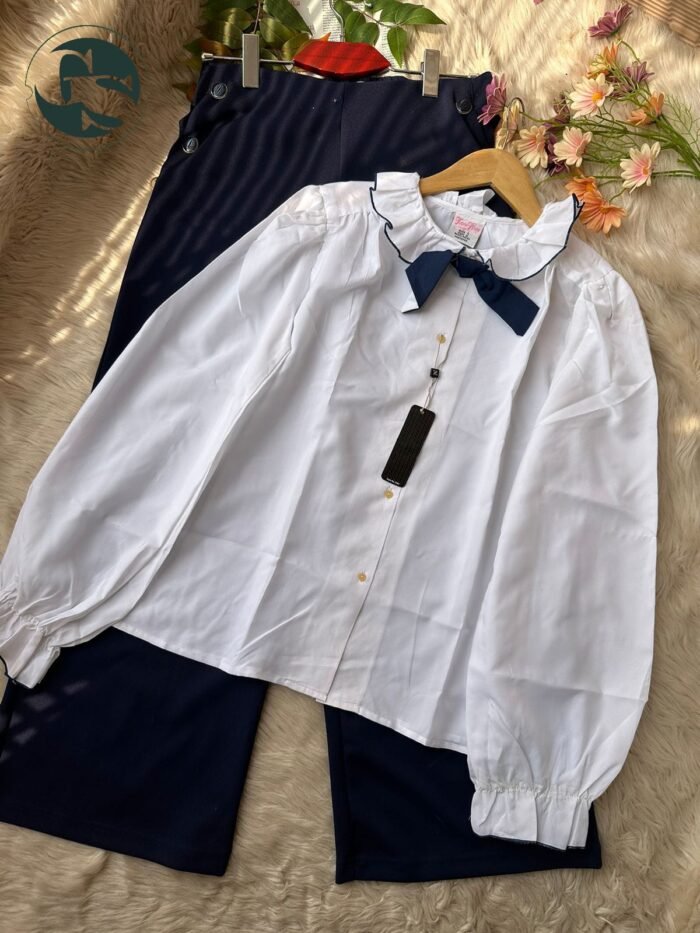 Korean Sweet Bowtie Shirt