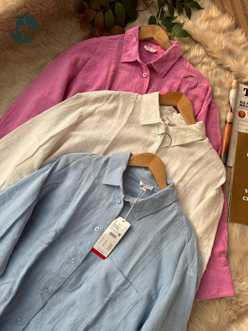 Oversized Cheese Cotton Summer Shirt