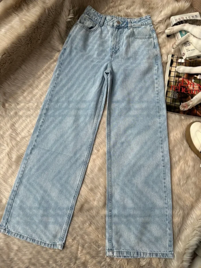 Denim Wide-Leg Jeans