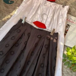 Chikankari Boho Skirt