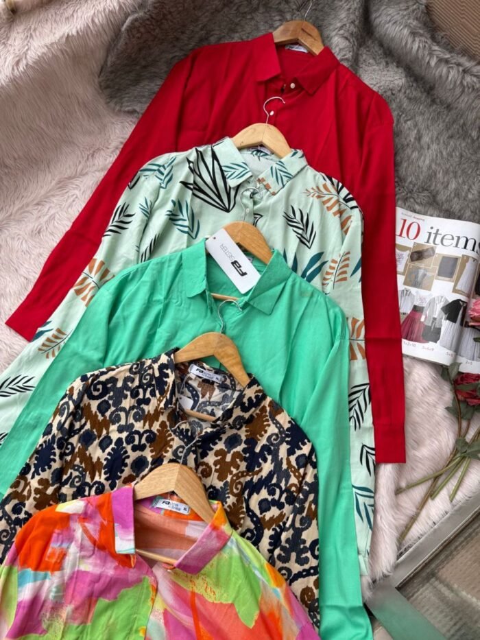 Vibrant Semi-Long Shirts