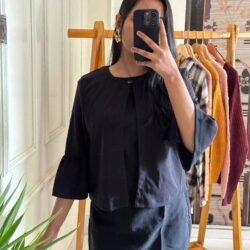 Flare Sleeve Cape Top