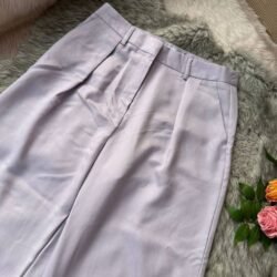 Lavender Wide-leg Formal Pant