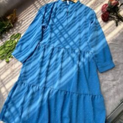 Semi-Long Double Layered Georgette Top
