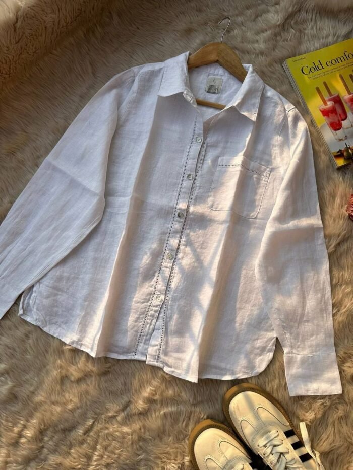 White Remi Cotton Shirt