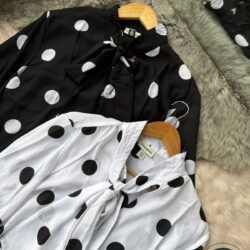 Polka Charm Bow Top