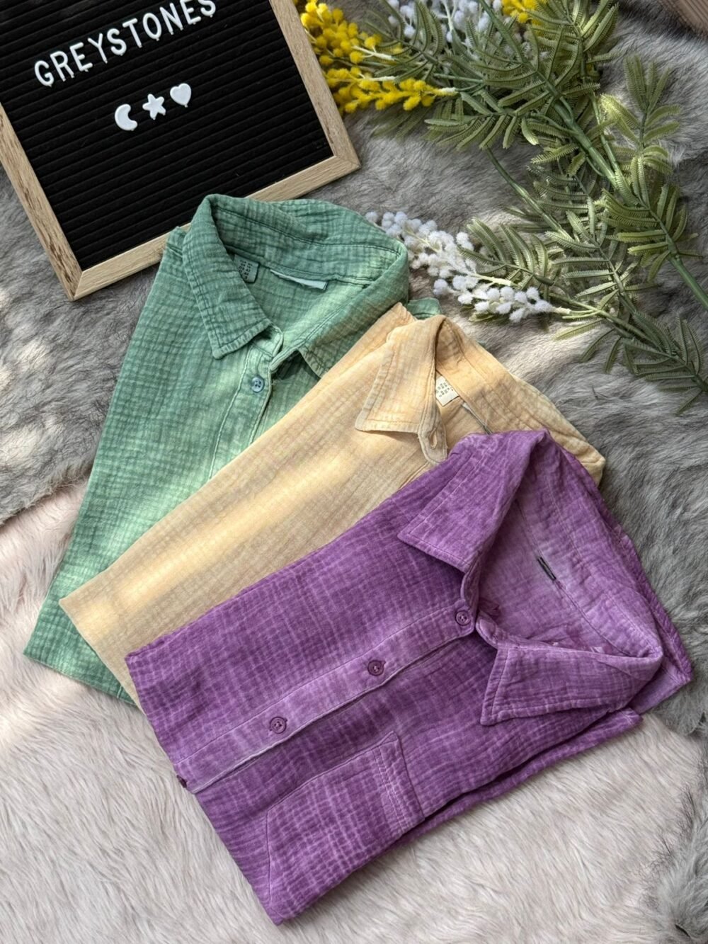 Breathable Cotton Gauze Shirts