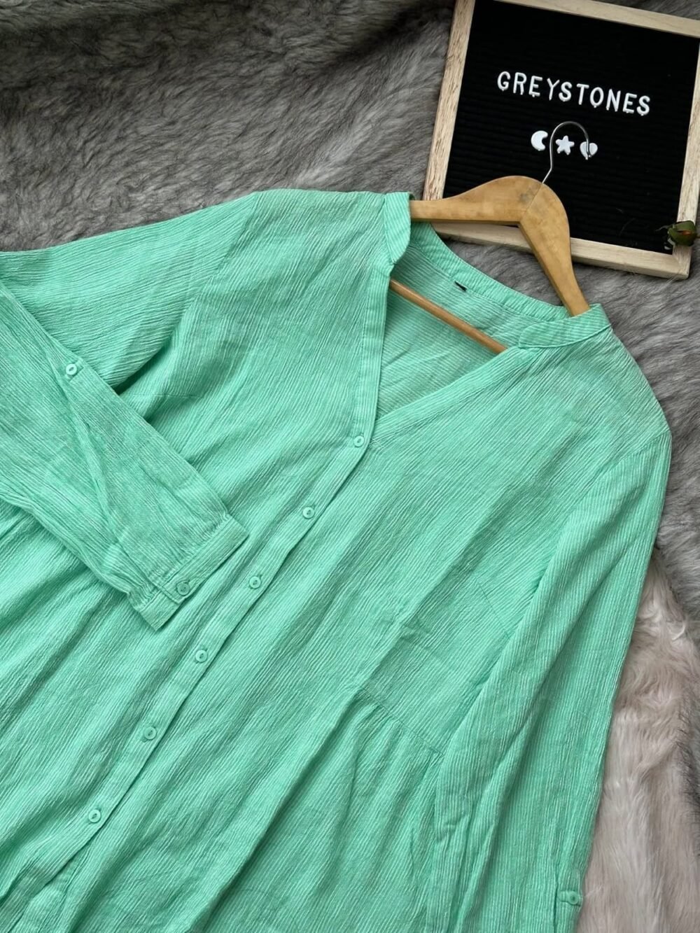 Crinkle Cotton Button-Down Tunic - Image 4