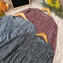Polka Dot Georgette Tops