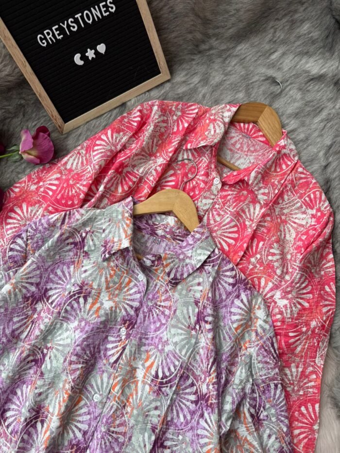 Tropical Burst Printed Cotton Shirts – Summer Casual Wear