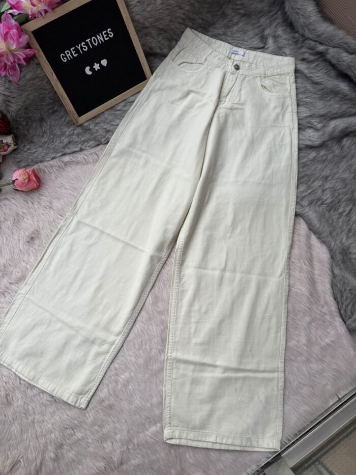 Wide Leg Denim with Soft Cotton Blend