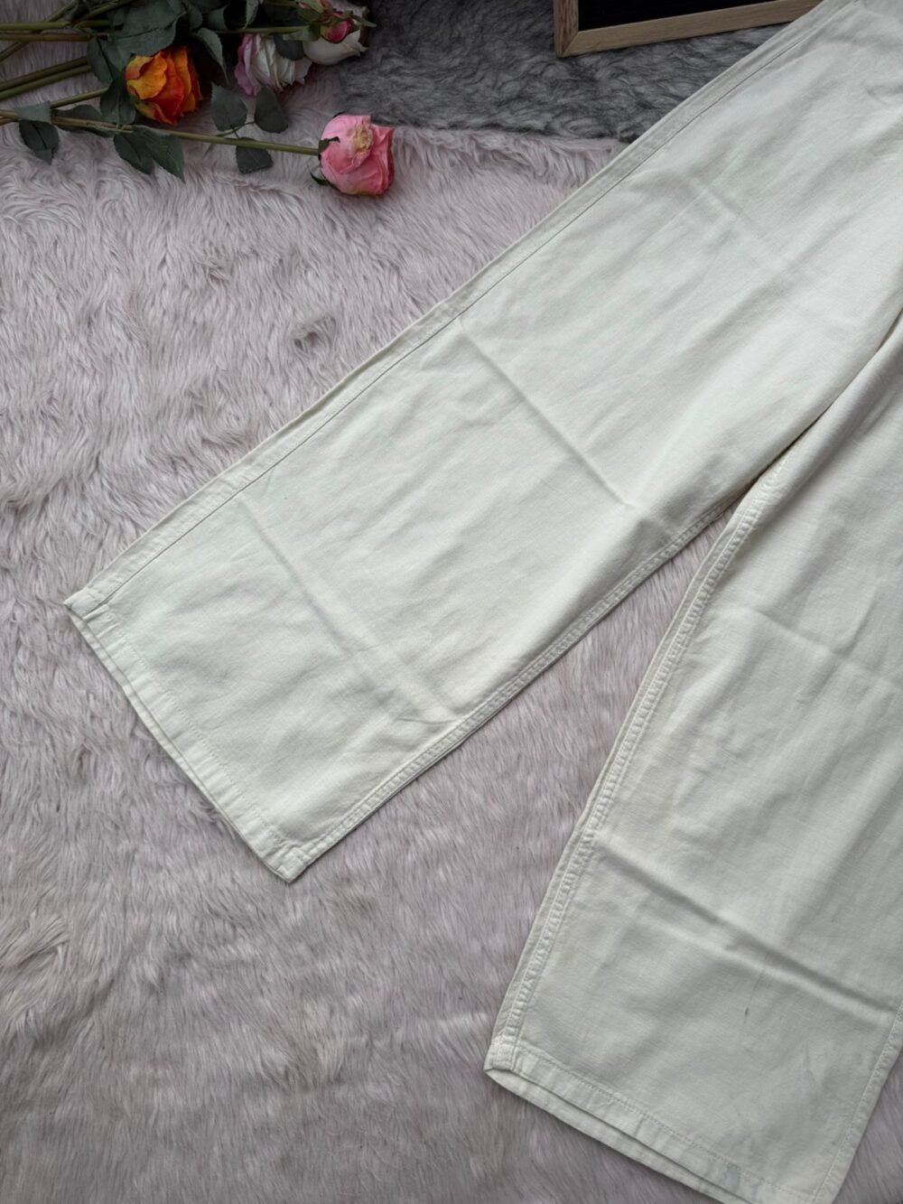 Wide Leg Denim with Soft Cotton Blend