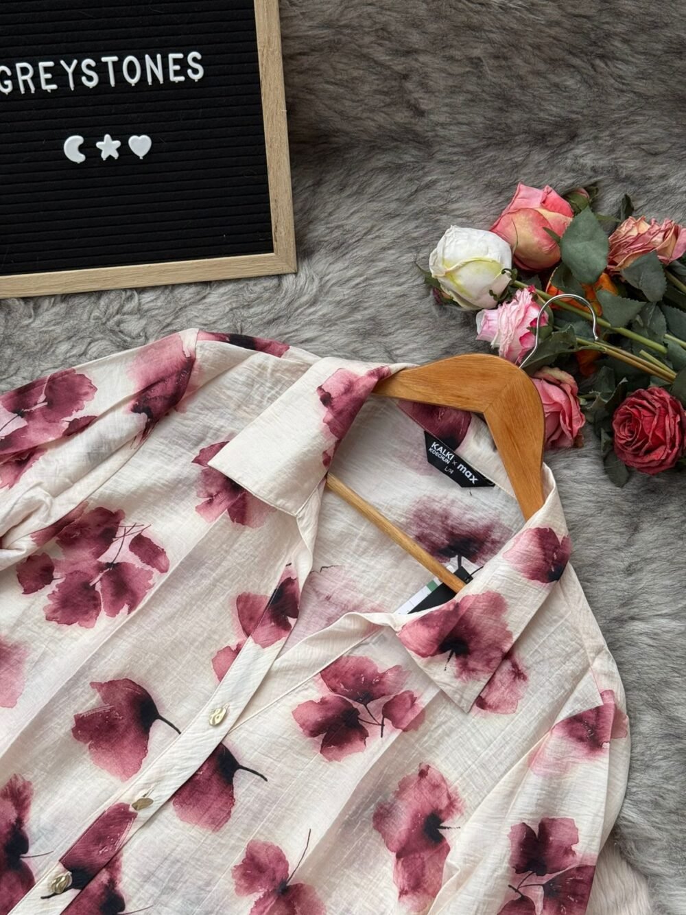 Mauve Stripe & Floral Cotton Shirts