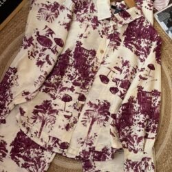 Cotton scenic print coord set for women