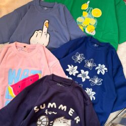 Drop Shoulder Summer Tees – Cotton Casual T-Shirts