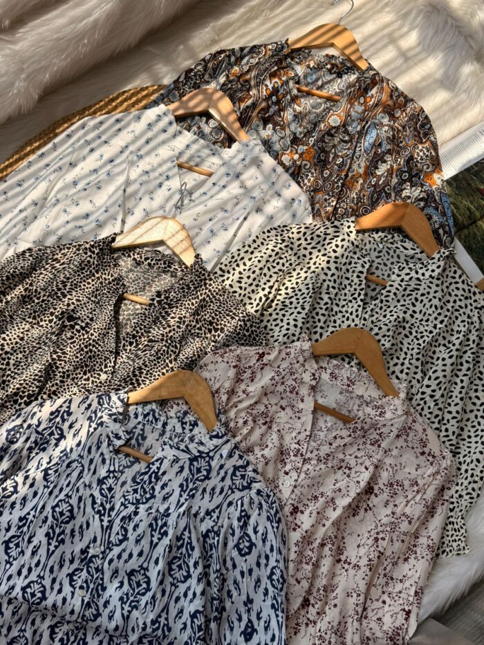 Printed Korean Style Casual Top Collection for Women | Soft Cotton Blend Floral & Abstract Tops