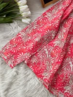 Coral Print Top - Image 3
