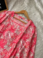 Coral Print Top - Image 2