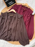 Flounce Neck Top