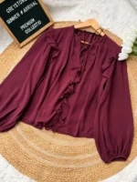 Flounce Neck Top - Image 3