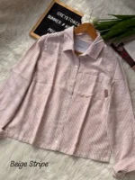 Pastel Stripe Summer Cotton Shirts - Image 4