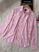 Pink Floral Relaxed Fit Shirt