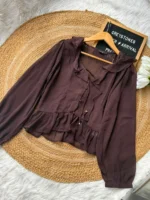 Willow Crinkle Chiffon Top - Image 3
