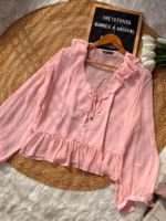 Willow Crinkle Chiffon Top - Image 4