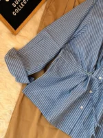 Cinch Waist Stripe Shirt - Image 3