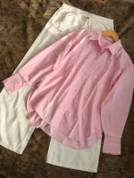 Cotton Kawai Shirt solid color - Image 2