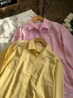Cotton Kawai Shirt solid color