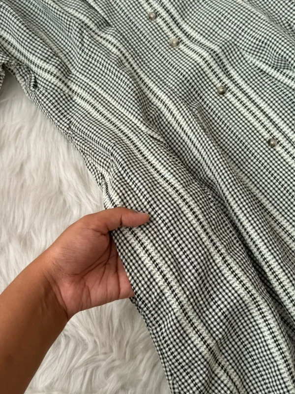 Monochrome Check Midi