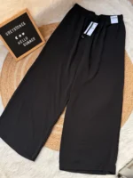 Casual Viscose Wide Leg Trousers - Image 2