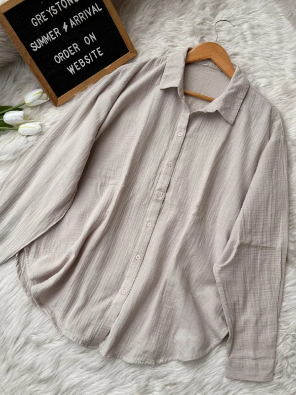 Cheese cotton shirt