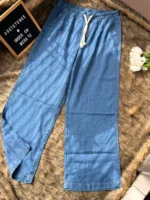 Denim Cotton Trousers - Image 2