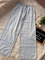 Denim Cotton Trousers - Image 2