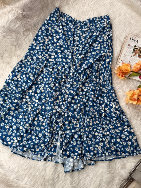 Flowy Vacation skirt Floral Print