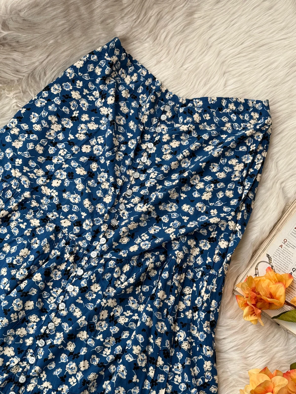 Flowy Vacation skirt Floral Print - Image 3