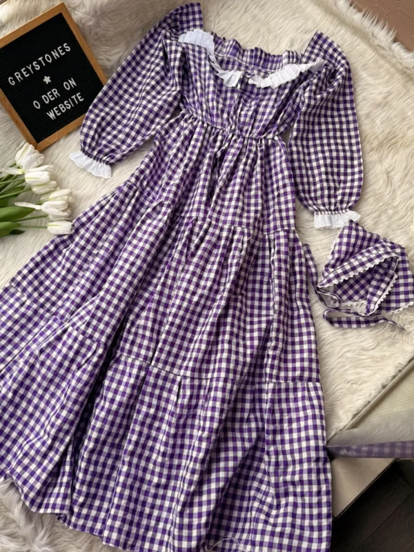 Gingham Maxi Dress