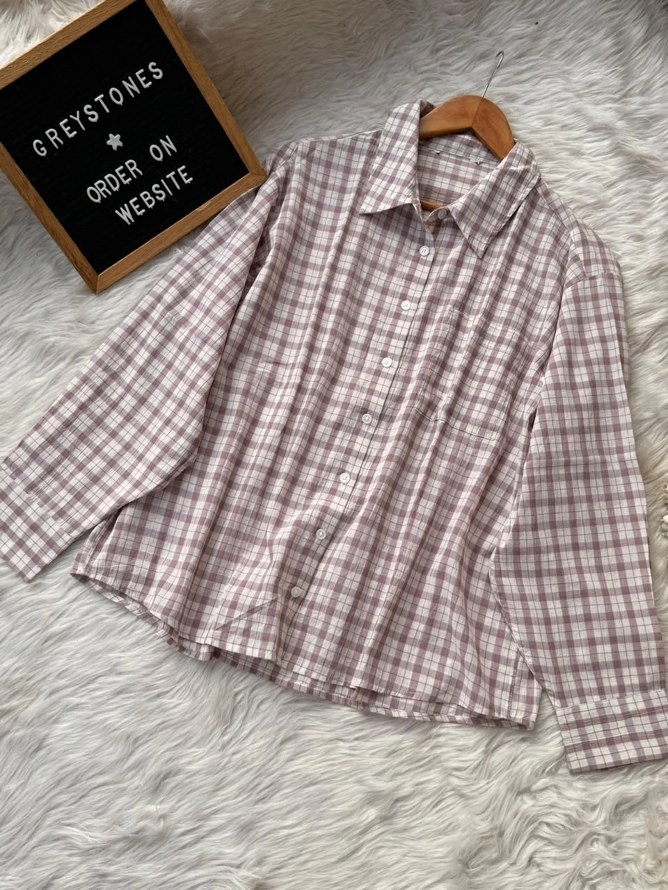 Modest Check Shirt pink check Modest Check Shirt