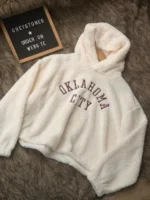 Sherpa Cropped Hoodie - Image 3