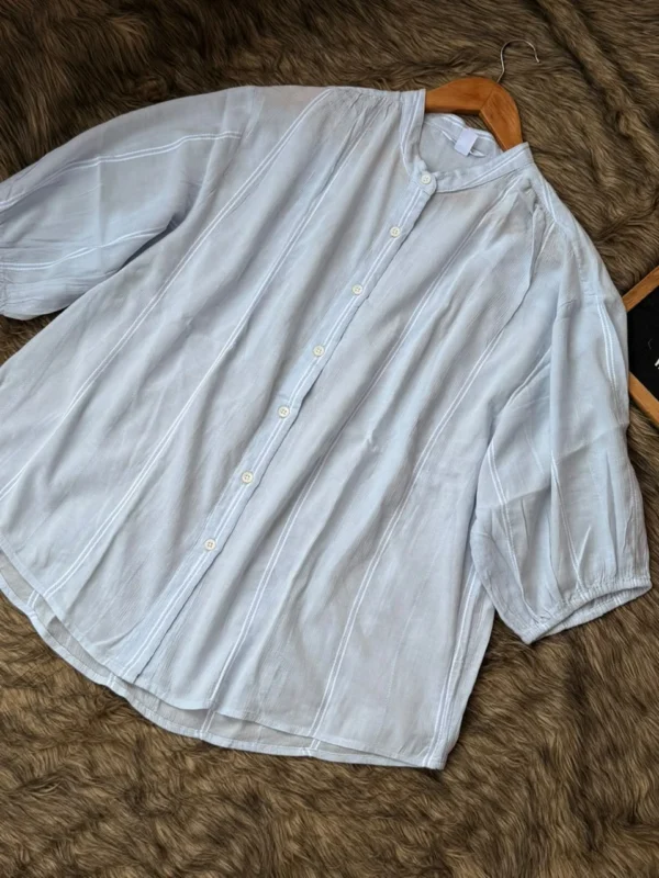 Sky blue sheer Top