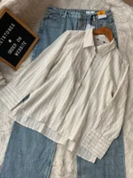 Stripe Textured Fabric Shirt