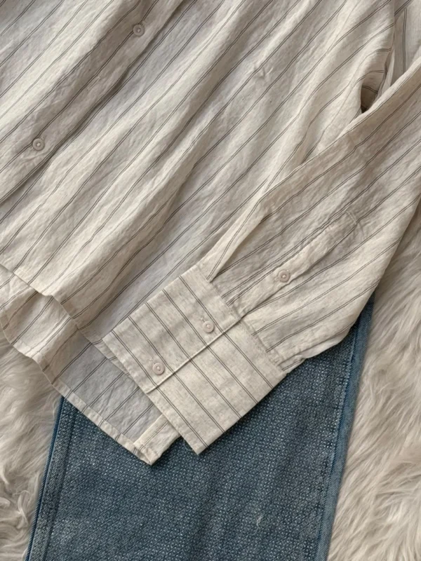 Stripe Textured Fabric Shirt