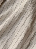 Stripe Textured Fabric Shirt - Image 3