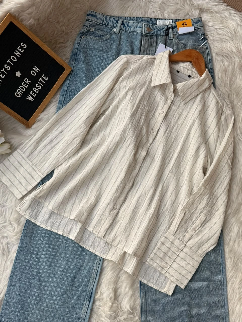 Stripe Textured Fabric Shirt Stripe Textured Fabric Shirt