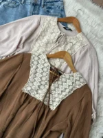 Vintage Lace Tie Top