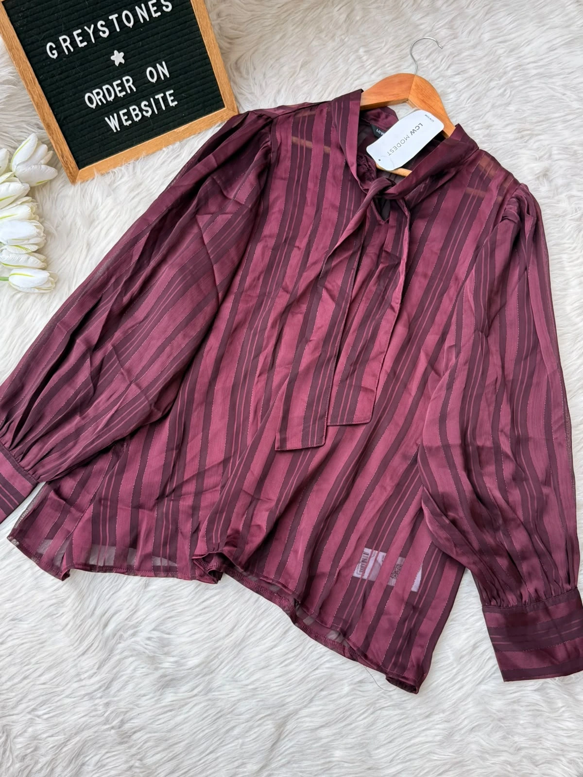 new chiffion top bow neck top New Chiffon Top Bow neck top