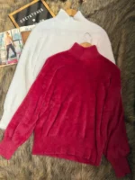 Cashmere Mock Neck Sweater - Image 3